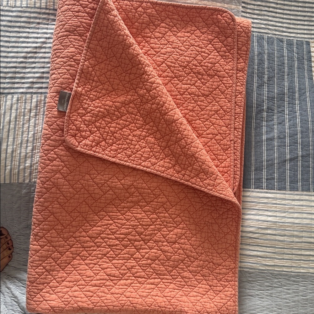 Tommy Bahama Terracotta Quilted Bedspread